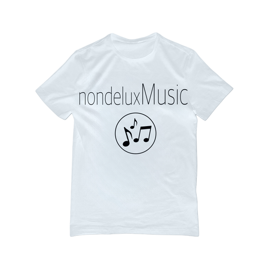 nondeluxMusic tee (white)