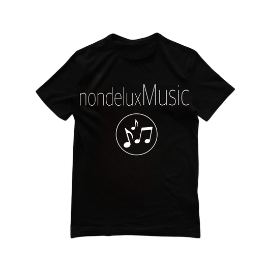 nondeluxMusic tee (black)